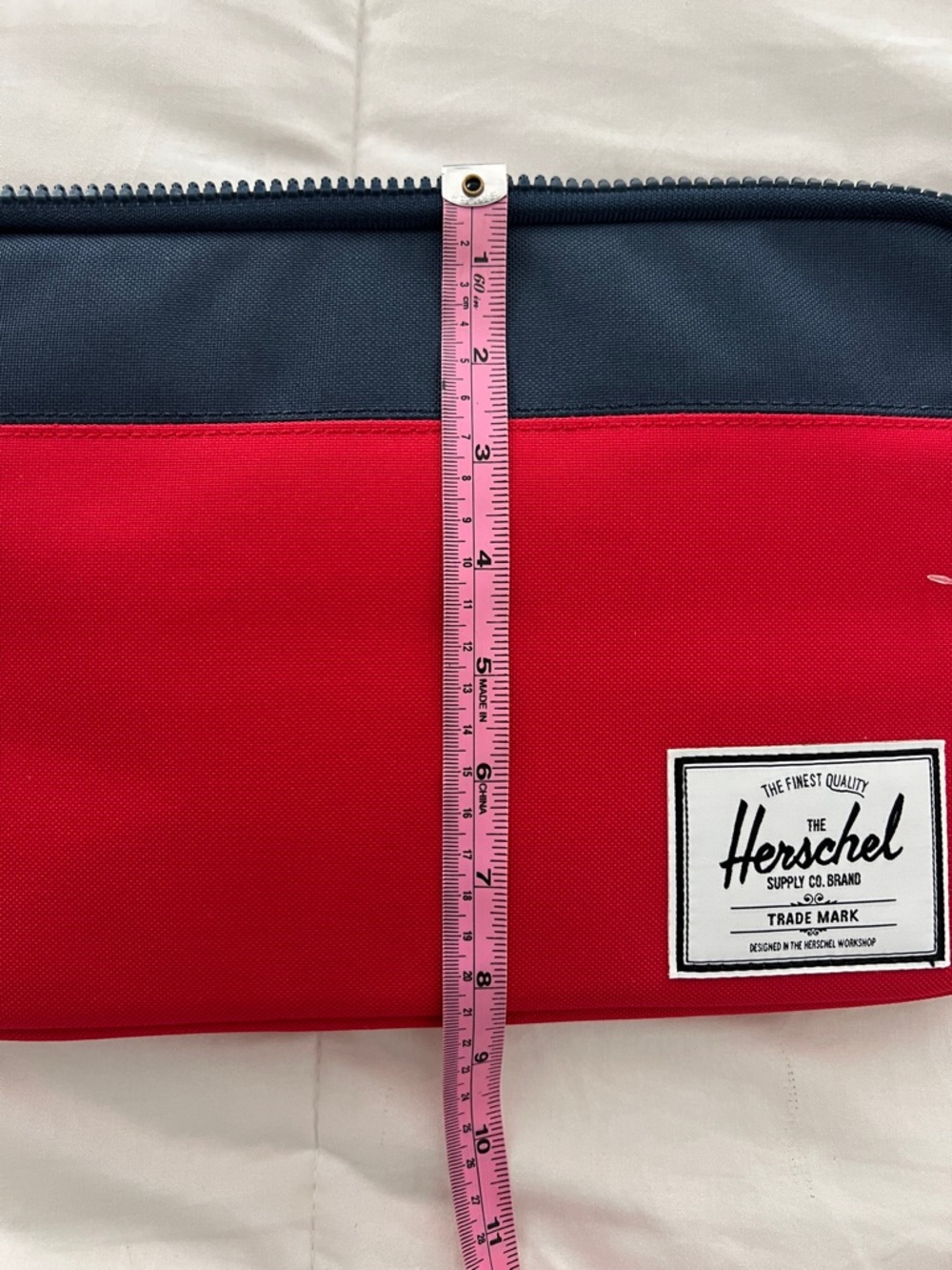 Herschel Supply Company Red and Navy Laptop Sleeve - Picture 9 of 10